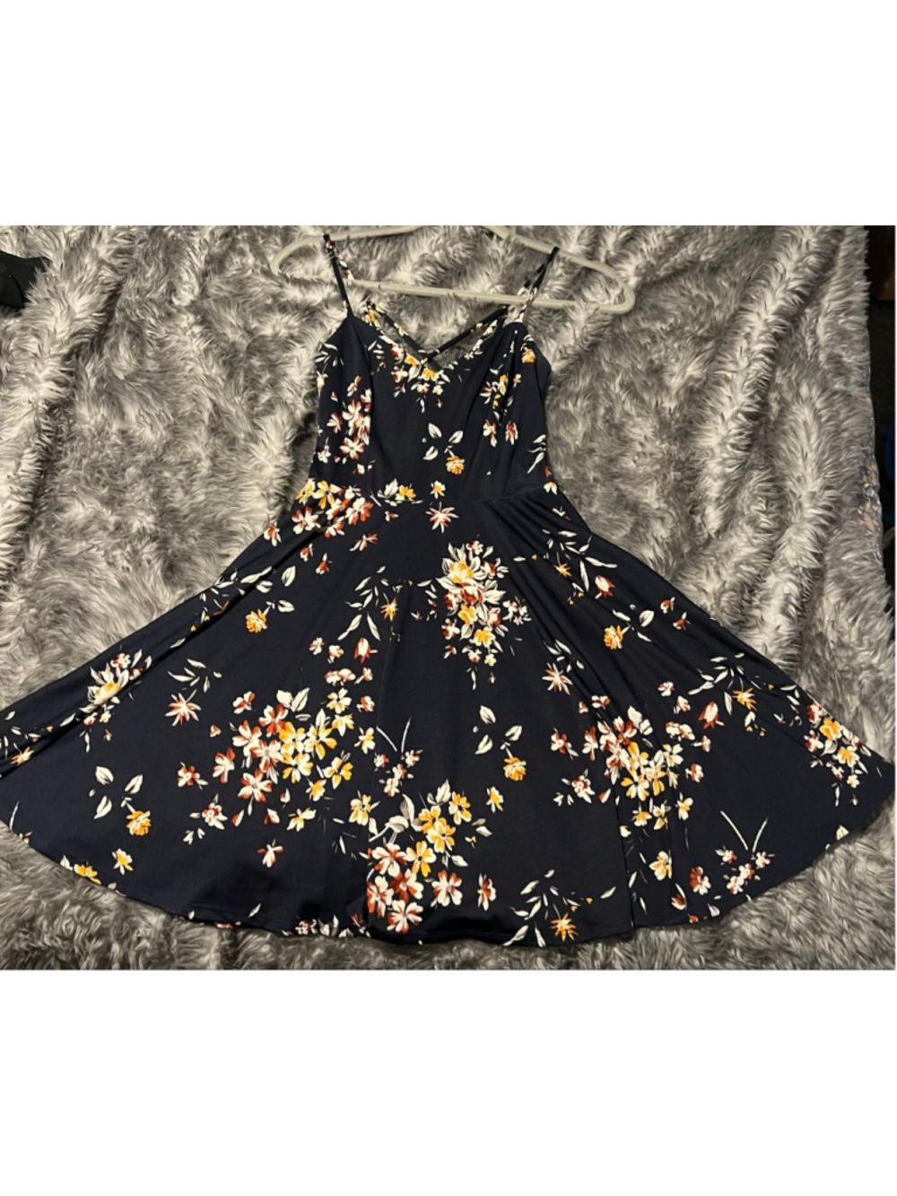 Women's the general good Navy Floral Mini Dress XS